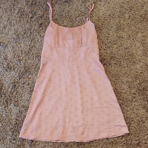 Le Lis Blush Pink Heart Mini Dress